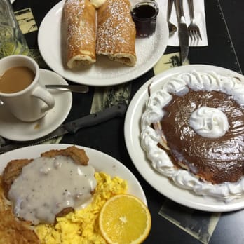 Good Day Cafe - Nutella Pancakes, Country Fried Steak with Gravy and Pigs in a Blanket!!! YUM! - Breakfast & Brunch Near Me - Vallejo, California Good Day Cafe - Nutella Pancakes, Country Fried Steak with Gravy and Pigs in a Blanket!!! YUM! - Breakfast & Brunch Near Me - Vallejo, California