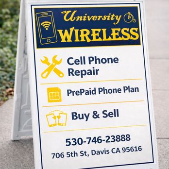 University Wireless - A-Sign - Mobile Phone Repair Near Me - Davis, California University Wireless - A-Sign - Mobile Phone Repair Near Me - Davis, California