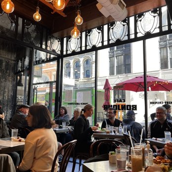 Cafe Bonjour - Front restaurant seating - Breakfast & Brunch Near Me - Boston, Massachusetts