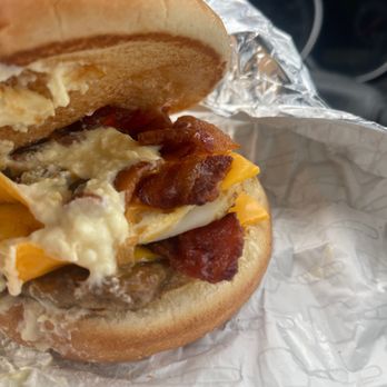 Wendy's - Breakfast Baconator Breakfast Baconator with honey maple dressing! Hmmm - Burgers Near Me - San Leandro, California Wendy's - Breakfast Baconator Breakfast Baconator with honey maple dressing! Hmmm - Burgers Near Me - San Leandro, California