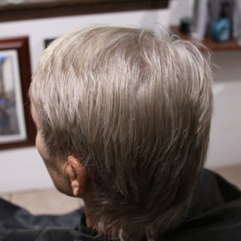 Antonio's Hair Studio - Multiple colors for dimension in 80% grey. - Hair Salons Near Me - Santa Fe, New Mexico