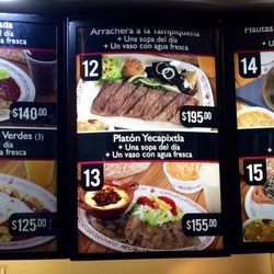 Potzollcalli - Menu