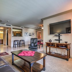 Las Vegas Furnished Homes - Buffalo Condo living room, breakfast bar and dining area.