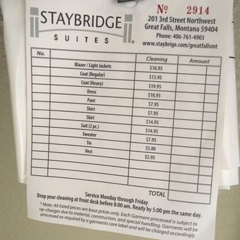 Staybridge Suites Great Falls - Dry cleaning prices. - Venues & Event Spaces Near Me - Great Falls, Montana Staybridge Suites Great Falls - Dry cleaning prices. - Venues & Event Spaces Near Me - Great Falls, Montana