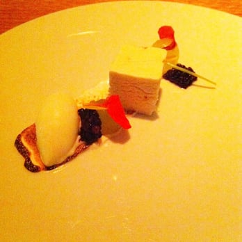 Commis - bee pollen nougat with marigold blossom ice cream, melon and black pepper. - New American Near Me - Oakland, California Commis - bee pollen nougat with marigold blossom ice cream, melon and black pepper. - New American Near Me - Oakland, California