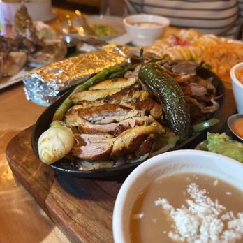 Tulum OC - Fajitas Trio. With rice and beans. - Mexican Near Me - Anaheim, California Tulum OC - Fajitas Trio. With rice and beans. - Mexican Near Me - Anaheim, California