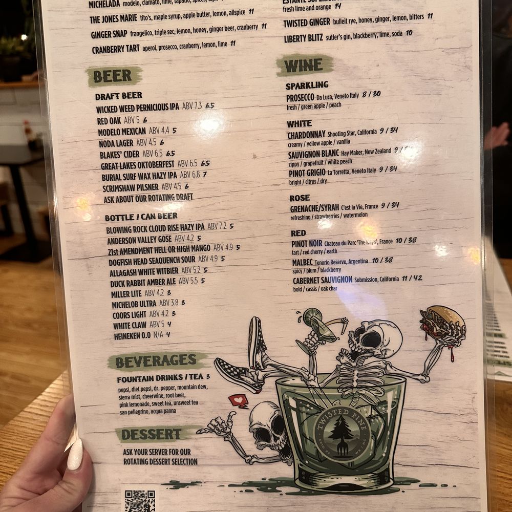 Twisted Pine - Drink Menu - Bars Near Me - Winston-Salem, North Carolina Twisted Pine - Drink Menu - Bars Near Me - Winston-Salem, North Carolina
