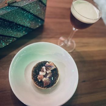 Bar Toti - A lovely little panna cotta with fresh figs - Wine Bars Near Me - Austin, Texas