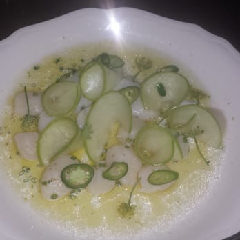 Supply and Demand - Bay scallop crudo with serrano chili and granny smith apple (16$) - Live/Raw Food Near Me - Ottawa, Ontario Supply and Demand - Bay scallop crudo with serrano chili and granny smith apple (16$) - Live/Raw Food Near Me - Ottawa, Ontario