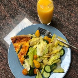 T & T Bakery and Cafe - Ham & asparagus Quiche!