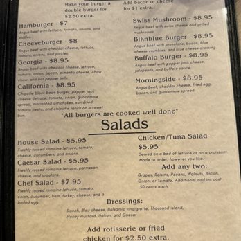 Gypsy Rabbit - Burger and salad menu - Sandwiches Near Me - Temple, Georgia