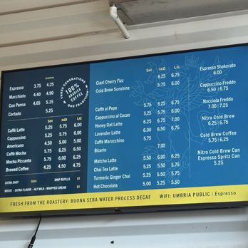 Caffe Umbria - Menu - Coffee & Tea Near Me - Chicago, Illinois