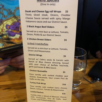 Burger District  - Menu specials - Burgers Near Me - Arlington, Virginia