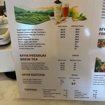 MYM Tea & Coffee - Menu - Coffee & Tea Near Me - San Diego, California MYM Tea & Coffee - Menu - Coffee & Tea Near Me - San Diego, California