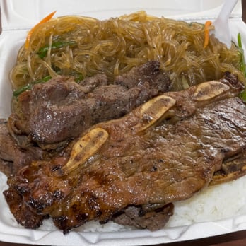 Me's BBQ - Kalbi, bbq beef, and Korean noodles. - Korean Near Me - Honolulu, Hawaii Me's BBQ - Kalbi, bbq beef, and Korean noodles. - Korean Near Me - Honolulu, Hawaii