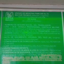 IMSS Unidad de Medicina Familiar No. 16