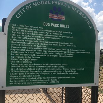 Happy Tails Dog Park - Park rules.. be a good citizen. - Dog Parks Near Me - Moore, Oklahoma