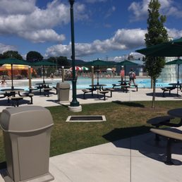 View of water park from just inside the front gate of the amusement park