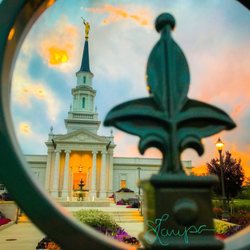 Hartford Connecticut Temple - Such a lovely sunset!!!