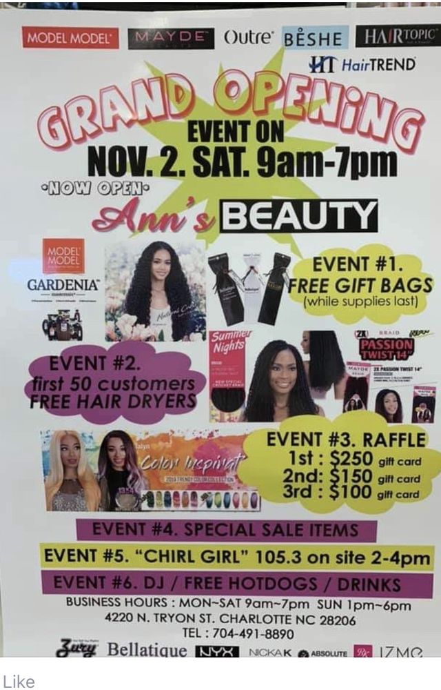 ANN’S BEAUTY Updated November 2024 13 Photos 4220 N Tryon St