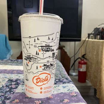 Dick's Drive-In - Their cups reveal the locations of all 8 Dick's restaurants. - Burgers Near Me - Bellevue, Washington Dick's Drive-In - Their cups reveal the locations of all 8 Dick's restaurants. - Burgers Near Me - Bellevue, Washington