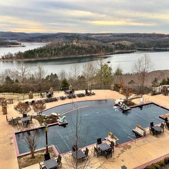 The Cliffs at Long Creek - View of the infinity pool from our private 4th floor balcony - Vacation Rentals Near Me - Ridgedale, Missouri The Cliffs at Long Creek - View of the infinity pool from our private 4th floor balcony - Vacation Rentals Near Me - Ridgedale, Missouri