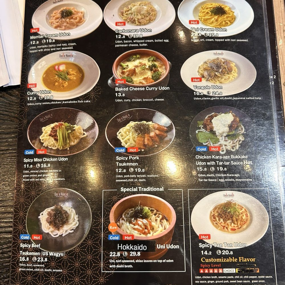 Oodle Noodle - Menu - Noodles Near Me - Las Vegas, Nevada