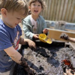 Frances Jacobson Early Childhood Center - Temple Israel - We love having a Mud Kitchen as an option in our Nature Explore Certified Outdoor Classroom.