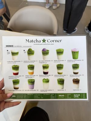 Menu photo 1 Matcha Corner Vancouver, BC