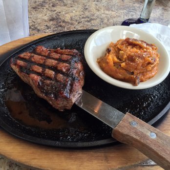 Damons Grill - 9oz sirloin & pecan crusted sweet potato casserole - Seafood Near Me - Myrtle Beach, South Carolina