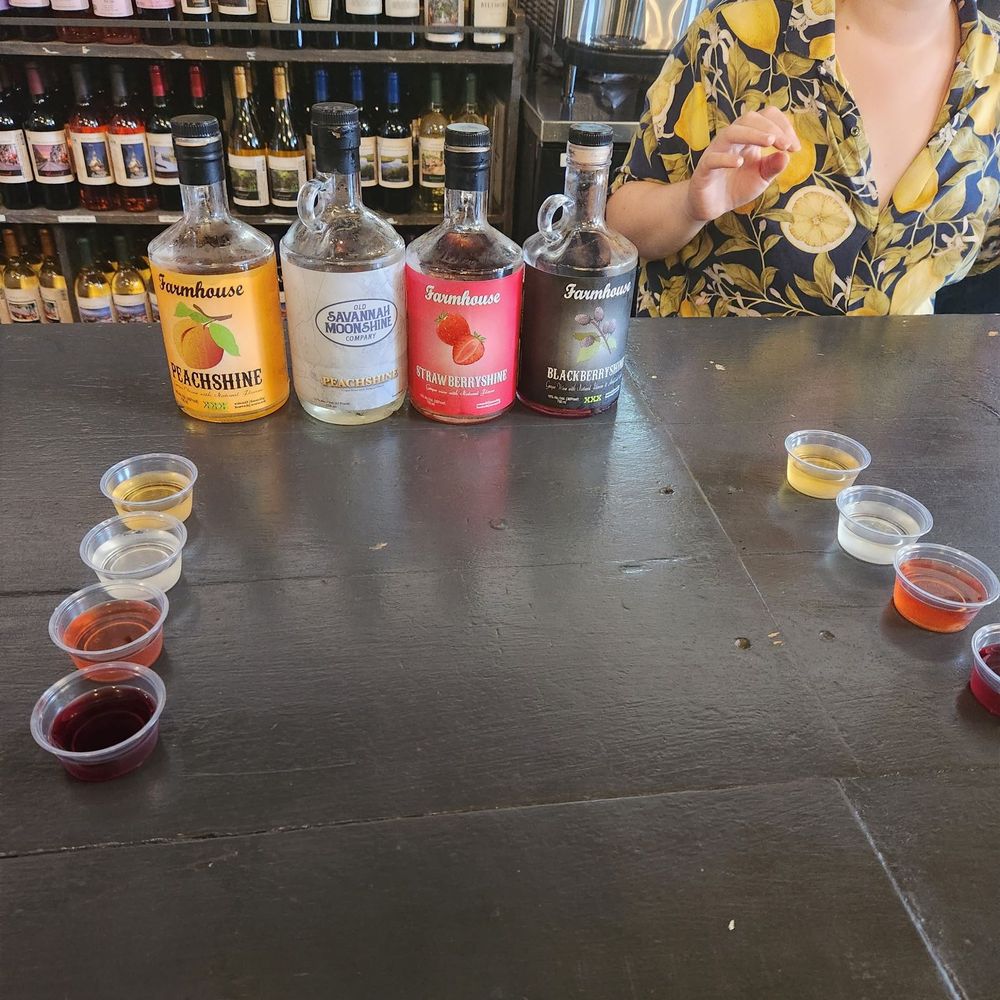 The Georgia Tasting Room - Moonshine tasting! - Wine Tasting Room Near Me - Savannah, Georgia The Georgia Tasting Room - Moonshine tasting! - Wine Tasting Room Near Me - Savannah, Georgia