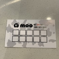 Loyalty program. 20% odd every 10th visit.