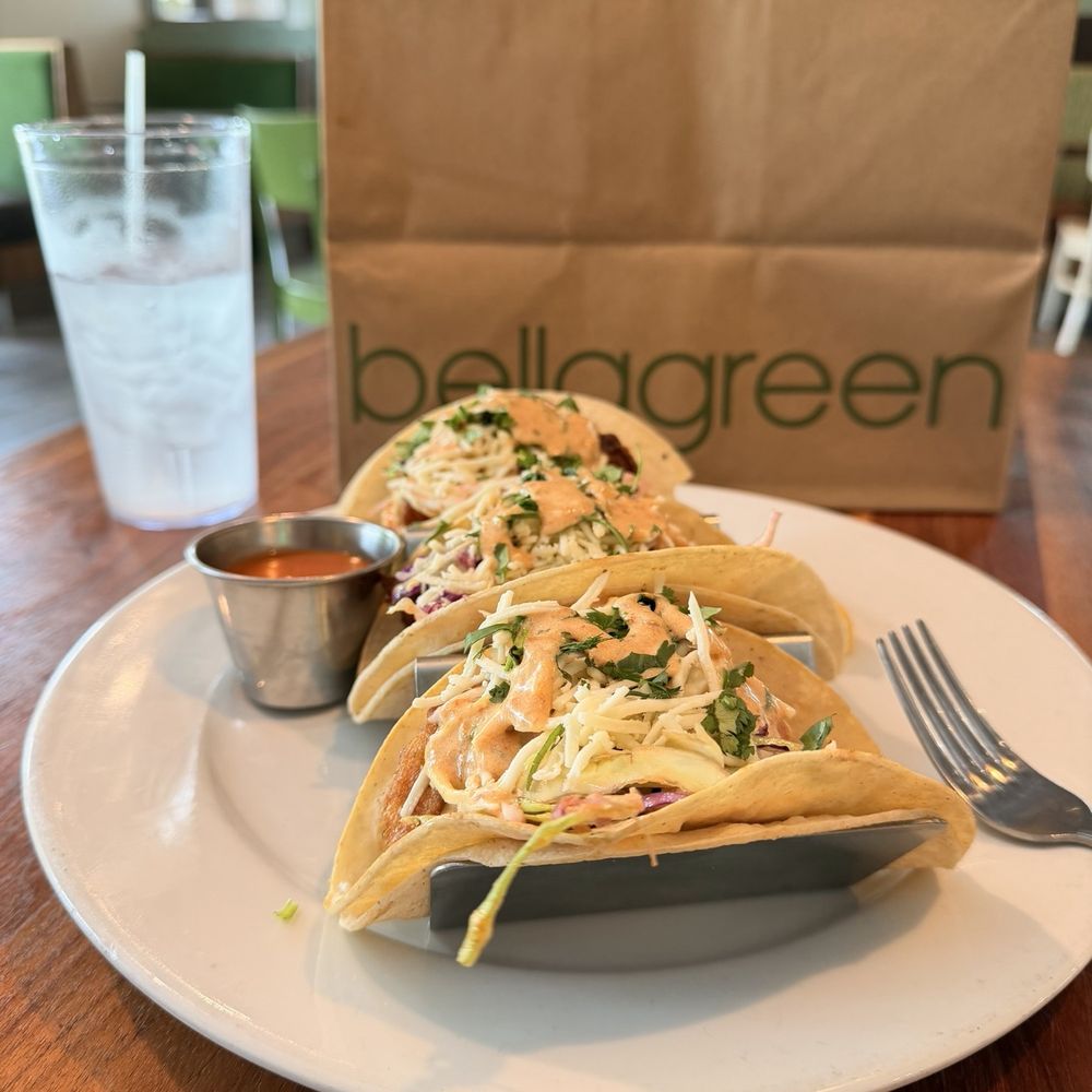 bellagreen - Spicy Fish Tacos - EXCELLENT - New American Near Me - The Woodlands, Texas