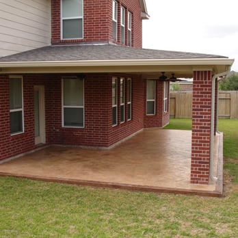 Texas Decks - side view of the new patio cover - Decks & Railing Near Me - Houston, Texas