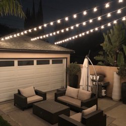 Christmas Light Guys - Custom Market Lights for the backyard!!! Really makes things nice.
