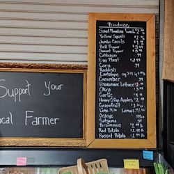 The Farmhouse Market - Produce menu