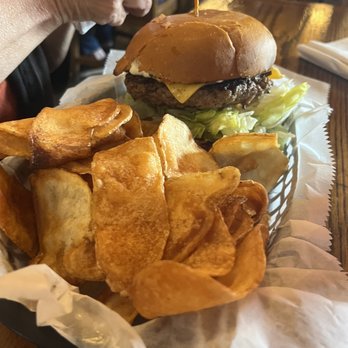 Texas Tradition - Hamburger with homemade chips - American Near Me - Katy, Texas