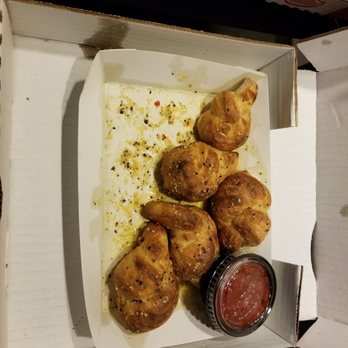 Papa Johns Pizza - Garlic Knots & pizza sauce dip! Mmmmm mmm (Several did not make it the entire ride home - yum!) - Pizza Near Me - Aubrey, Texas Papa Johns Pizza - Garlic Knots & pizza sauce dip! Mmmmm mmm (Several did not make it the entire ride home - yum!) - Pizza Near Me - Aubrey, Texas