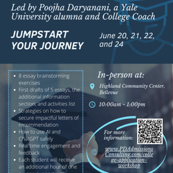 PD Admissions Consulting - College application workshop in person