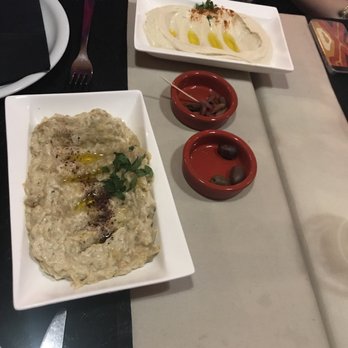 Mandaloun - Hummus and eggplant spread - Lebanese Near Me - Nancy, 54