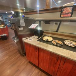 Dessert pizza and self serve ice cream