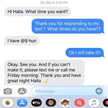 Natomas Nails - This was the text confirming the appointment - Nail Salons Near Me - Sacramento, California