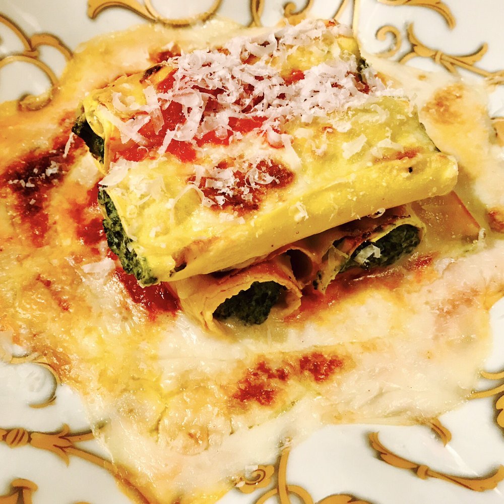 L'Evangelista - Manicotti filled spinach & ricotta - Vegan Near Me - Verona, VR