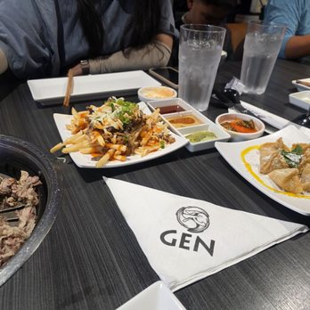 Gen Korean BBQ House - Bulgaria fries , mango sticky rice wontons - Korean Near Me - San Diego, California