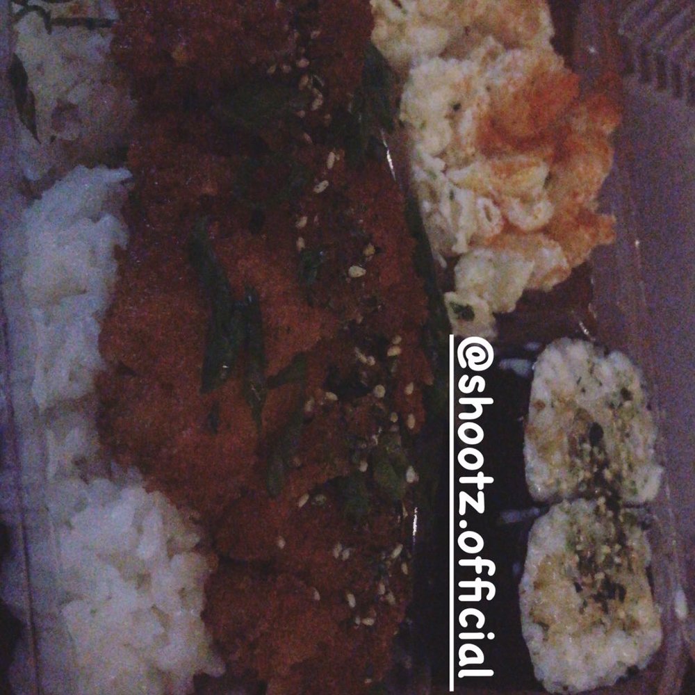 Shootz - The butter kimchi Katsu chicken plate combo with the honey coconut shrimp musubi. - Hawaiian Near Me - Stanton, California Shootz - The butter kimchi Katsu chicken plate combo with the honey coconut shrimp musubi. - Hawaiian Near Me - Stanton, California