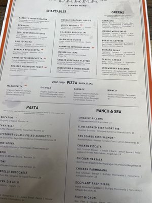 Menu photo 2 Parma Italian Roots Italian Restaurant Scottsdale, AZ
