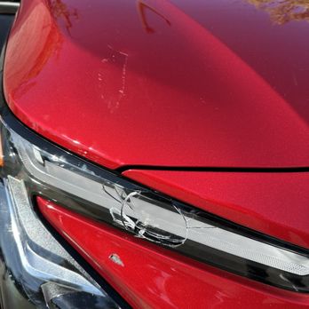 Round 2 Refinish - Damage on headlight, bumper, and dented hood. - Auto Customization Near Me - San Bernardino, California