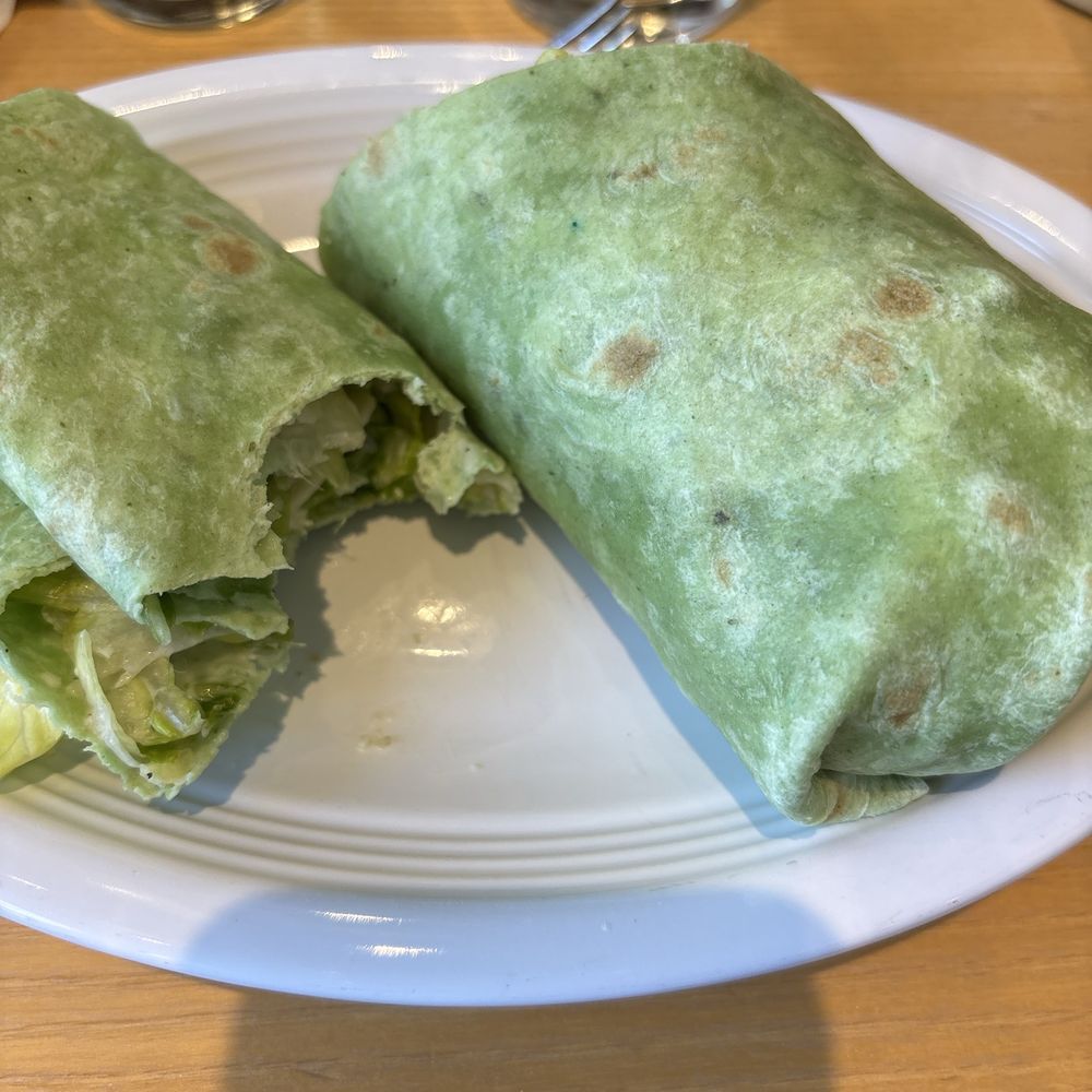 Boring Rose Brewing - Chicken Cesar wrap - Breweries Near Me - El Dorado Hills, California