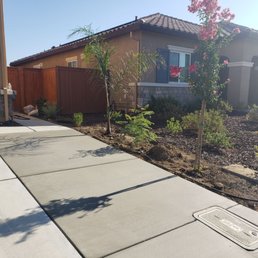 Extended driveway. Extended driveway.