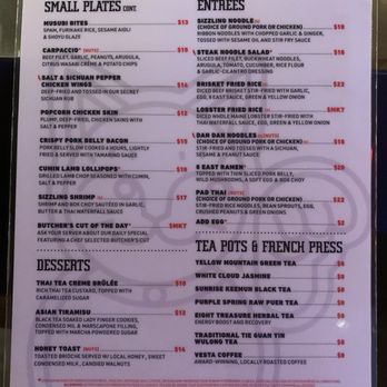 8 East - Menu - Asian Fusion Near Me - Las Vegas, Nevada